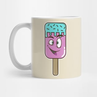 Funny Ice Pop Ice Cream Face Mug